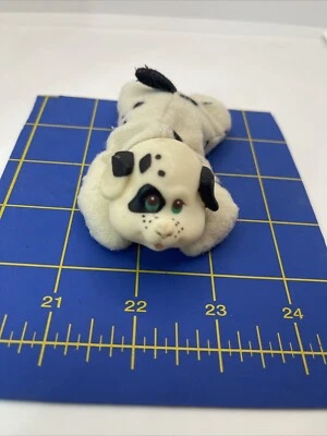 Vintage 1991 Hasbro Puppy Surprise Replacement Baby White & Black Dog Plush - Image 1 of 4