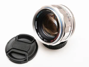 Custom Silver refinished/CLAed! Minolta MC Rokkor PF 58mm f/1.4 lens DIGI OK - Picture 1 of 5