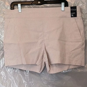 NWT NY&CO Whitney Pull On Short Size Extra Large Khaki 4" Inseam Stretch NEW - Picture 1 of 9