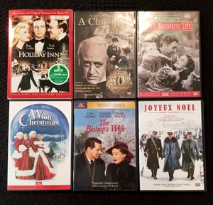 6 Classic Christmas DVDs: Holiday Inn, A Christmas Carol, Its A Wonderful Life, - Imagen 1 de 4