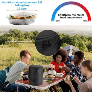 Insulated Food Carrier Bag for Camping For Picnics and Daily Lunch Use - Picture 1 of 7