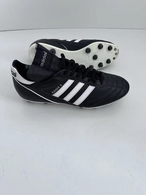 Adidas Kaiser 5 Liga FG nero bianco calcio calcio tacchetti pelle US11 UK10 1/2 - Immagine 1 di 4