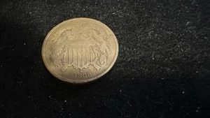 1868 Two Cent Piece Red Book Fine To Very Fine $40-$55 - Picture 1 of 3