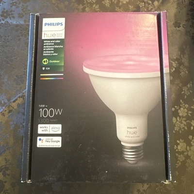 Philips Hue White And Color Ambiance Smart Outdoor Led Par38 Light Bulb - Image 1 of 4