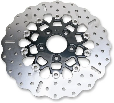 EBC RSD Custom Touring Contour Brake Rotor w/Black Center Hub (RSD018CBLK) — 第 1/2 张图片