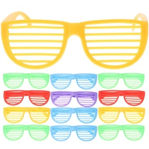 24 Pcs Plastic Shutter Shades Glasses Child Banquet Party Eyewear Sunglasses - Foto 1 di 12