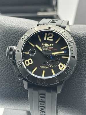 U-BOAT SOMMERSO Black DLC STEEL 9015-46MM! - image 1 of 4