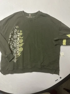 Sudadera Free People Movement All-Star Logo Pullover M Ash Sport Holly Houx NUEVA CON ETIQUETAS - Imagen 1 de 10