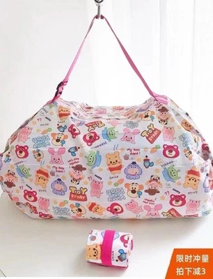 Disney Mickey mouse Foldable tote shoulder Bag Japanese Style large - Image 1 of 4