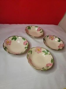 Juego 4 cuencos de sopa/ensalada Franciscan Desert Rose de 6" hechos en EE. UU. - Imagen 1 de 5