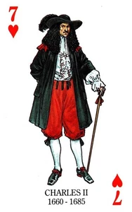 Carlos II, monarquía de cartas de la realeza británica - Imagen 1 de 2