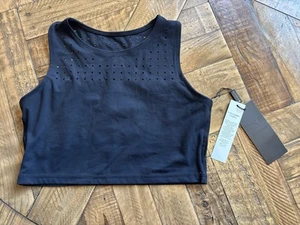 GLYDER Mood Bra BLACK Sports Bra - Laser cut detail - Sz Large - NEW W/ TAG 107 - Picture 1 of 9