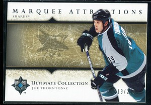2005-06 Ultimate Collection Marquee Attractions 41 Joe Thornton 219/250
