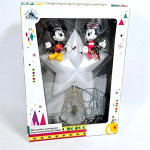 Disney Store Mickey and Minnie Mouse Light-Up Tree Topper Star with Box Preloved - Picture 1 of 22