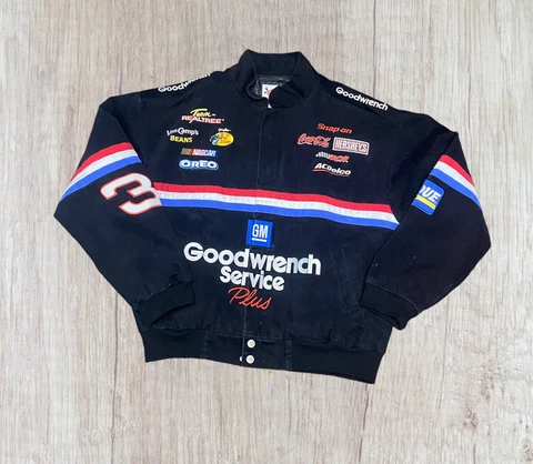 Vintage Dale Earnhardt #3 Racing Jacket Chase Authentics Nascar Size Large Cover