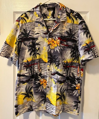 XL Royal Creations Ropa de Playa Hawaiana Camisa Abotonada Pit to Pit 24" LONGITUD 28" Foto 1 de 3