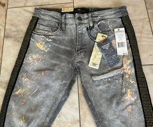 Jordan Craig Legacy Edition Slim Fit Jeans Men's Size 30X32 Jeweled Distress New - Picture 1 of 10