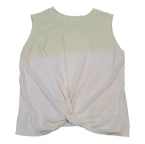 Z by Zella Shirt Girls XS Yellow Ombré Front Twist Tank Top - Picture 1 of 1