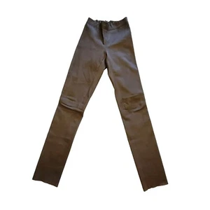 Leggings Joseph Hi-Rise Marrón Elastizados Otoño Cuero Para Mujer Talla US 6/38 EUC - Imagen 1 de 10