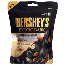 1X Hershey's Californian Almonds Blackberry Flavoured Exotic Dark Chocolate 90gm