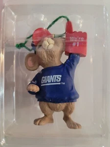 Hallmark Team NFL New York Giants Mouse Ornamento 1996 - Imagen 1 de 10