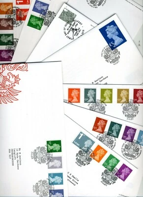 Ref D7 -1995 - 2018 CHEAP Definitive FDCs / Machin First Day Covers FDC CHEAP - Image 1 of 2