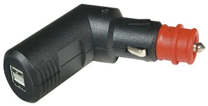 Doppel USB Winkelstecker 2xUSB-A für KFZ Auto Motorrad LKW 12V/24V - Bild 1 von 2