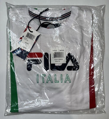 NEW Fila Italia Boys Athletic T-Shirt Sz.XL/Red-White-Green/Soccer Sports SEALED - Image 1 of 3