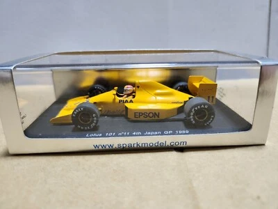 SPARK S1781  LOTUS 101 #11  4th  JAPAN  GP 1989  Nelson Piquet  1/43 - Image 1 of 4