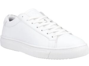 Jack & Jones All White Leather Trainers Size Uk 10 New In Box
