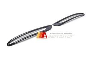 Carbon Fiber Rear Bumper Fog Light Surrounds Set fits 2022-25 Mercedes W206 AMG - Imagen 1 de 5