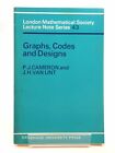 "Graphs, Codes And Designs - Cameron, P.J. & Van Lint, J.H"