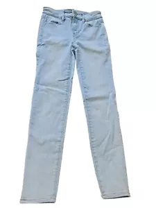 Size 00 American Eagle Next Level Stretch Skinny Jeans Jeggings Light Wash - Picture 1 of 8