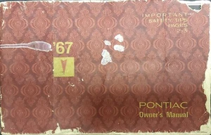 Pontiac 1967 manual de propietarios, manual clásico de propietarios para Pontiac. #PTC-01 - Imagen 1 de 4