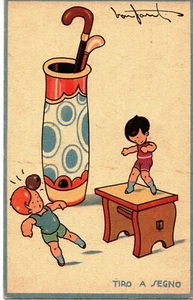 spt 47 - 1933 Sport -TIRO A SEGNO- Cartolina illustrata da BONFANTI- FP - non VG - Bild 1 von 1