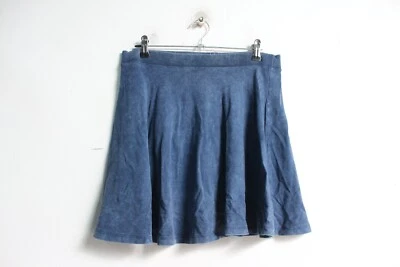 H&M Womens y2k Jersey Denim Skater Skirt - Blue - Size XS Extra Small (L25) - Image 1 of 3