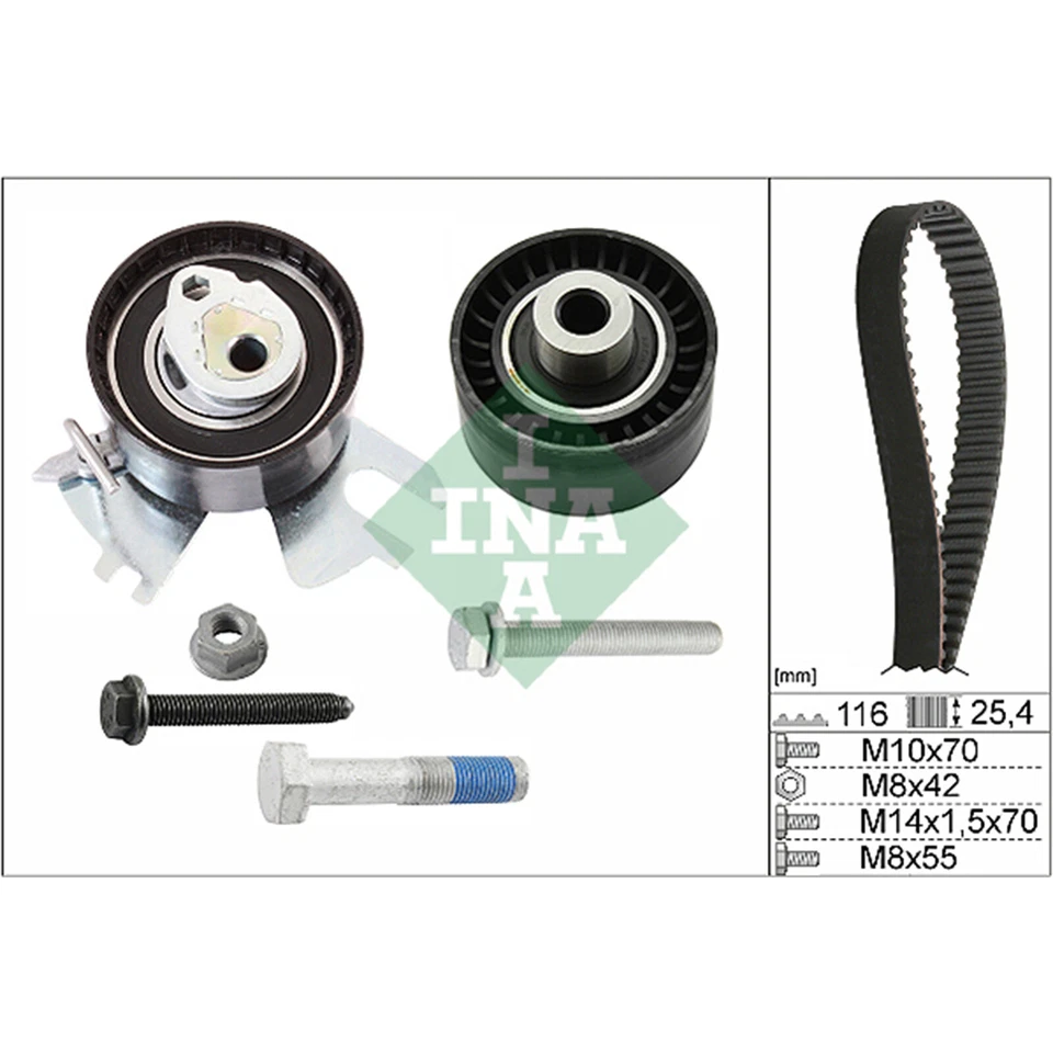 FOR FORD FOCUS MK3 GALAXY KUGA MONDEO IV 2.0 TDCI GENUINE INA TIMING BELT KIT - Image 1 of 1