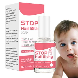 Nail Biting Prevention Polish 0.5fl oz Nail Bite Stopper Stop Nail Biting Polish - Picture 1 of 12