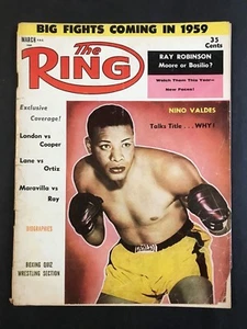 The Ring Boxing Magazine March 1959 Nino Valdes - Picture 1 of 2