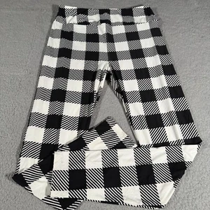 LulaRoe Yoga Pants Women's Black White Checkered Womens Comfort Fit Fitness Gym - Picture 1 of 8