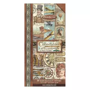Stamperia Collectables SIR VAGABOND AVIATOR - 6" X 12" Double Sided Paper 10/Pkg - Picture 1 of 11