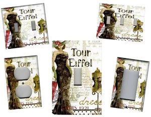PARIS LADY No.2 PARIS HOME DECOR LICHTSCHALTER PLATTEN UND STECKDOSEN - Bild 1 von 31
