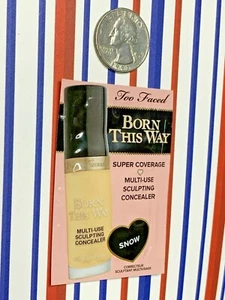 Too Faced Born This Way SNOW Super Coverage Multi-Use Sculpting Concealer SAMPLE - Picture 1 of 12