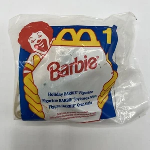 Mattel 1995 Holiday Barbie #1 In Sleigh McDonalds Happy Meal Toy Christmas New - Picture 1 of 3