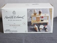 Hearth Hand Magnolia Wood Ice Cream Play Set Cones Wooden Toy