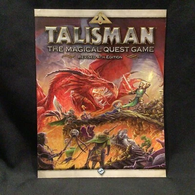 Talisman REVISED 4th EDITION Game Main Rulebook Official Extra/Replacement FFG - Image 1 of 4