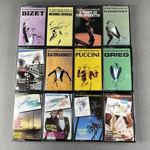 London Promenade Orchestra Lot 12 Cassette Tapes Grieg Bizet Rachmaninoff Dvorak - Picture 1 of 24