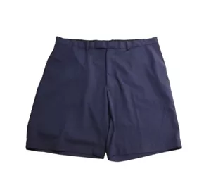 Pantaloncini Ralph Lauren RLX da uomo taglia 40 pantaloncini da golf chino blu poliestere cuciture interne 10" - Foto 1 di 9