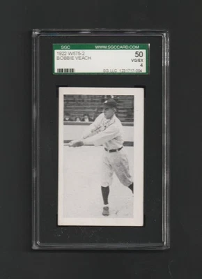 1922 W575 Bobbie Veach ~ SGC 4 ~ Extremely Rare Issue! - Image 1 of 2