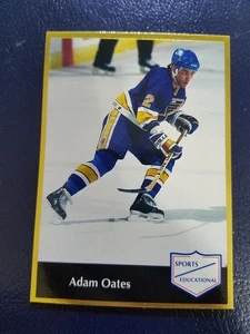 Adam Oates St Louis Blues 1991 Sports Educational National Promo Stamped NM - Picture 1 of 2